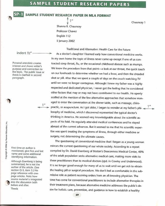 research example paper